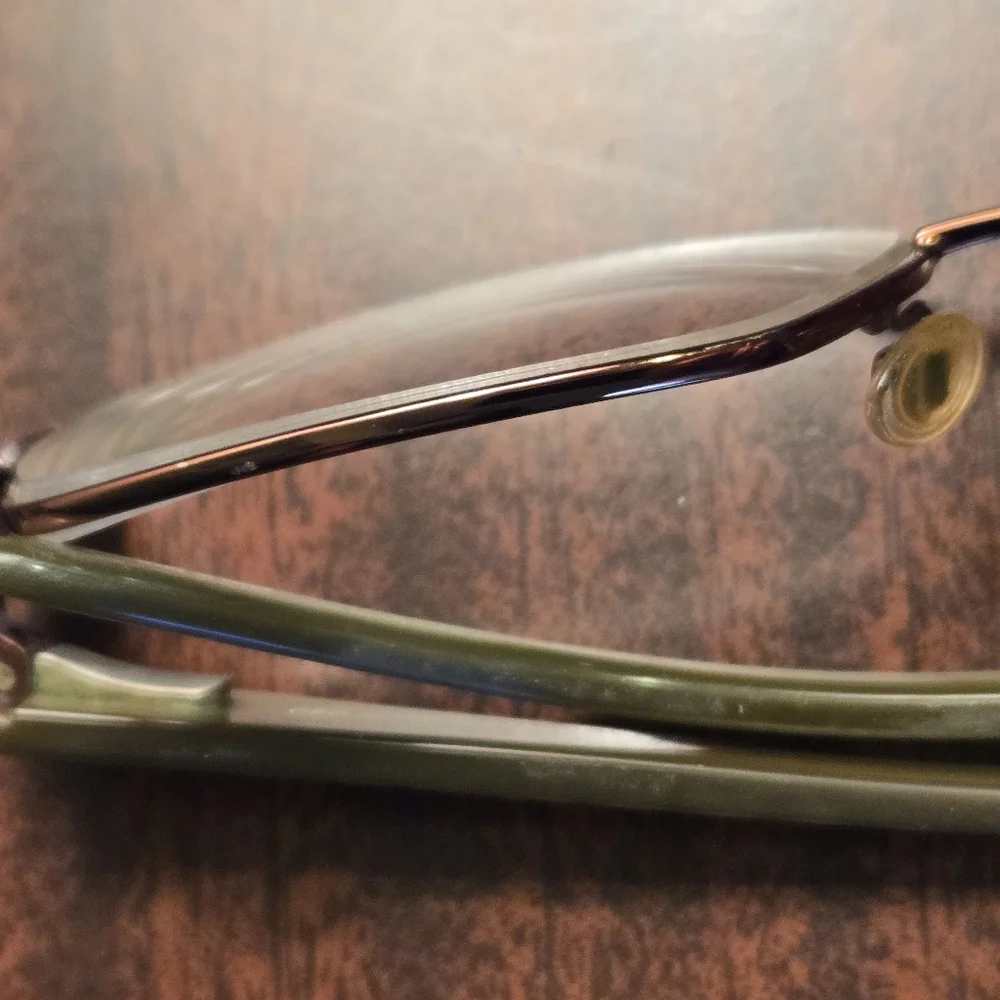 CFC 3002 Eyeglass Frames – 53‑16‑130 – Copper & Tan – Rectangular – Used
